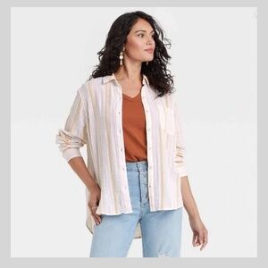 Universal Thread Long Sleeve Button Down‎ Shirt